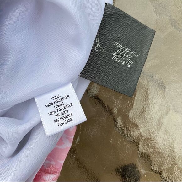 NWT Dana Buchman Cowl Neck Pink Black Abstract Animal Print XS - Picture 8 of 8